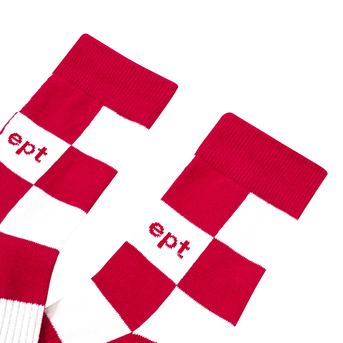 이피티(ept) - 이스트퍼시픽트레이드 - CHECKERBOARD SOCKS  (RED/WHITE)
